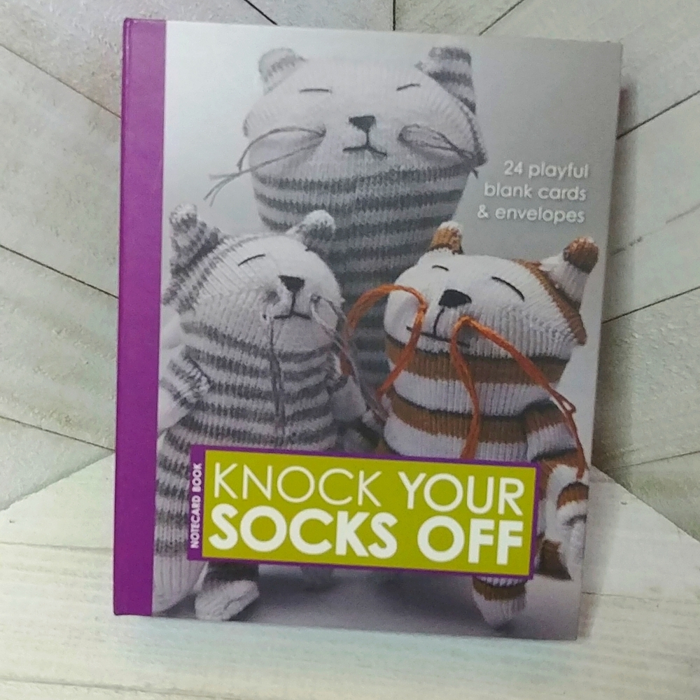 Knock Your Socks Off 24 Sock Puppet Cards with Envelopes
